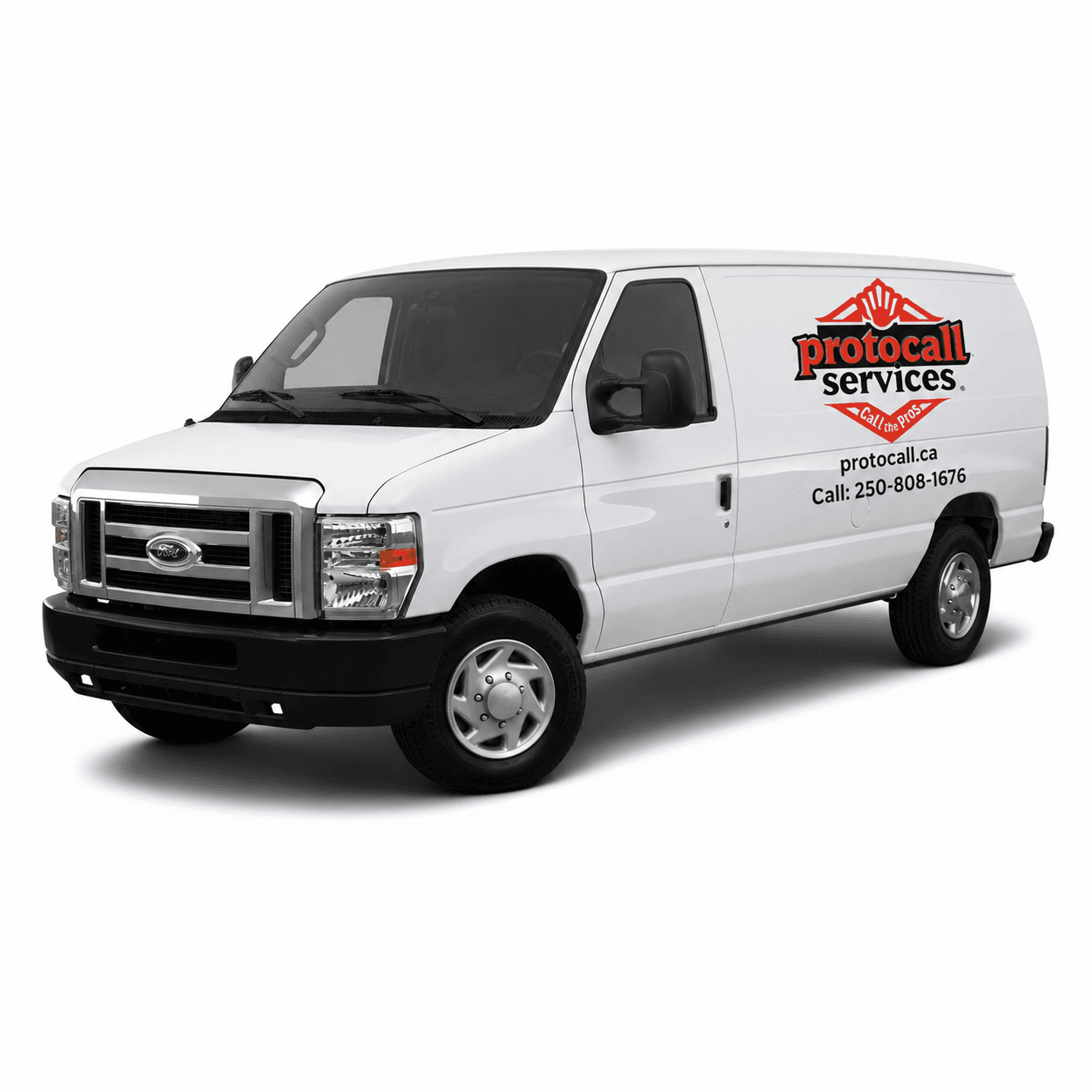Protocall Services service van — protocall.ca, call 250-808-1676